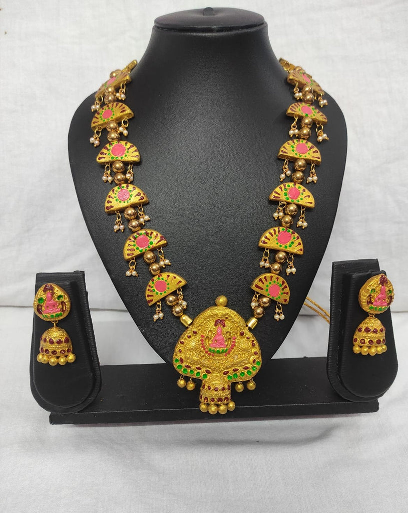Half Circle Terracotta Temple Jewellery !