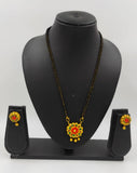 Red Golden Flower Mangalsutra