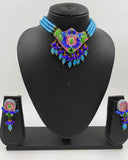 BLUE CHOKER SET