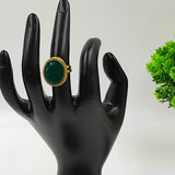 DARK GREEN TERRACOTTA RING