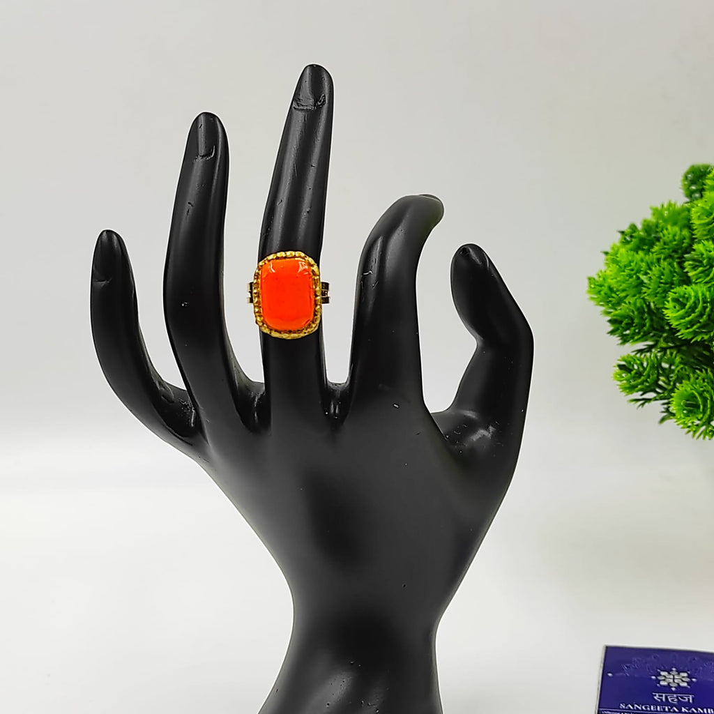 ORANGE TERRACOTTA RING