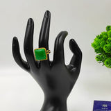 PARROT GREEN SMALL TERRACOTTA RING