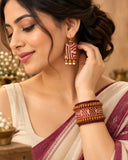 TRIBAL HANDMADE FABRIC HANDCUFF