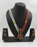 Trendy Look of Terracotta with Pearl and Crystal beads