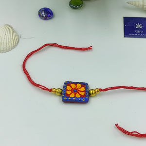 HANDMADE TERRACOTTA SQURE BHAI RAKHI