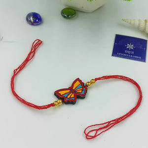 KIDS SPECIAL RED BUTTERFLY RAKHI