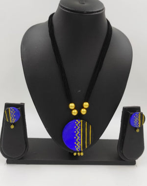 BLUE BLACK ROUND DAILY WEAR SET