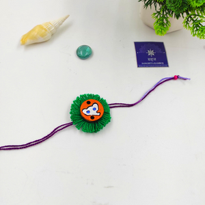 HANDMADE TERRACOTTA ELEPHANT KID RAKHI