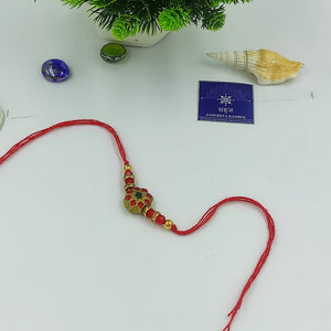 HANDMADE TERRACOTTA FLOWER BHAI RAKHI