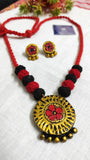 HANDMADE TERRACOTTA PENDENT SET