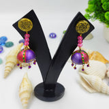 PURPLE PINK LONG JHUMKI