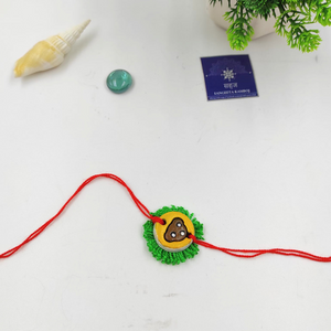 HANDMADE TERRACOTTA TEDDY KIDS RAKHI