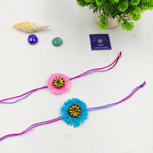 HANDMADE TERRACOTTA THREAD RAKHI (pack of two)