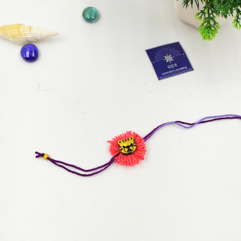 HANDMADE TERRACOTTA KID RAKHI