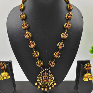 HANDMADE TERRACOTTA LAXMI TEMPLE JEWELLERY
