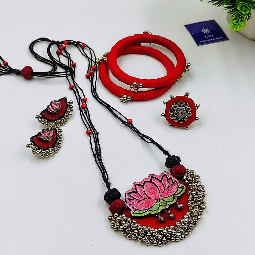 LOTUS HANDMADE TERRACOTTA FABRIC FULL SET