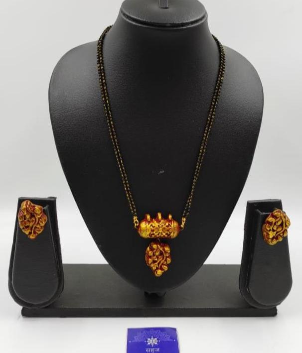 MAROON TERRACOTTA MANGALSUTRA