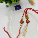 PINK TERRACOTTA BHAI BHABHI RAKHI