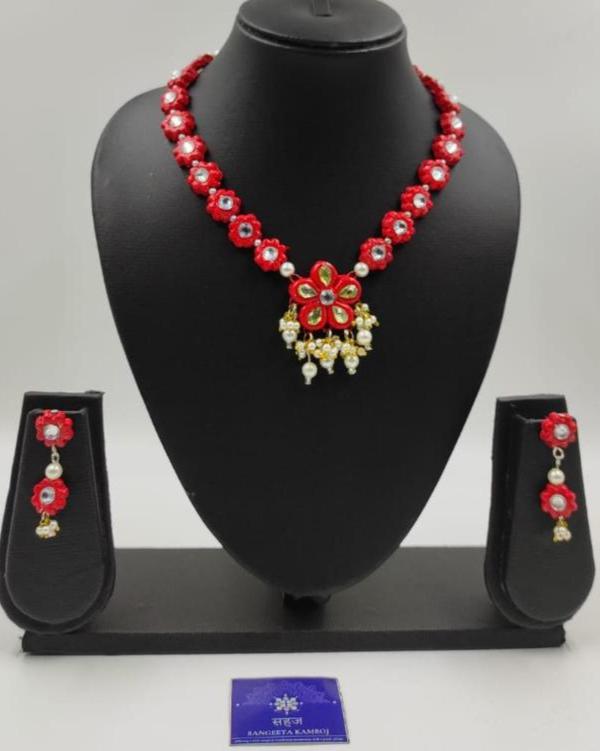 PINK SHORT SET WITH KUNDAN