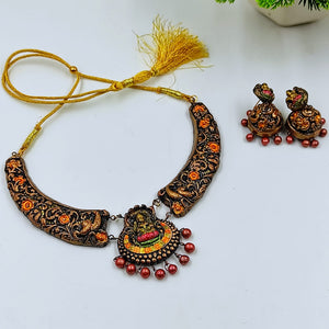 HANDMADE TERRACOTTA SHORT TEMPLE JEWELLERY