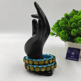 SKY BLUE HANDMADE TERRACOTTA BANGLES