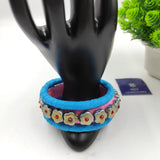 SKY PINK HANDMADE TERRACOTTA BANGLES