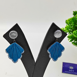 HANDMADE TERRACOTTA LEAF DANGLERS