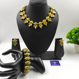 HANDMADE TERRACOTTA DAMROO SET WITH  BANGLE